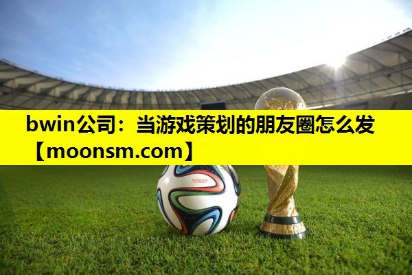 bwin公司：当游戏策划的朋友圈怎么发